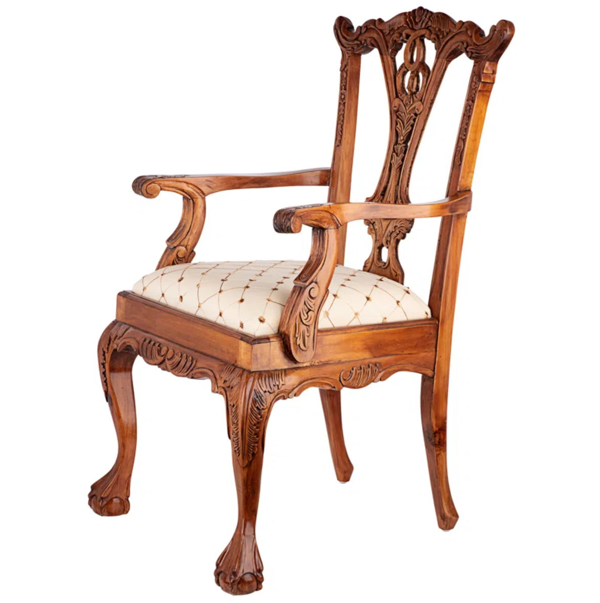 English Chippendale Arm Chair thumbnail 2