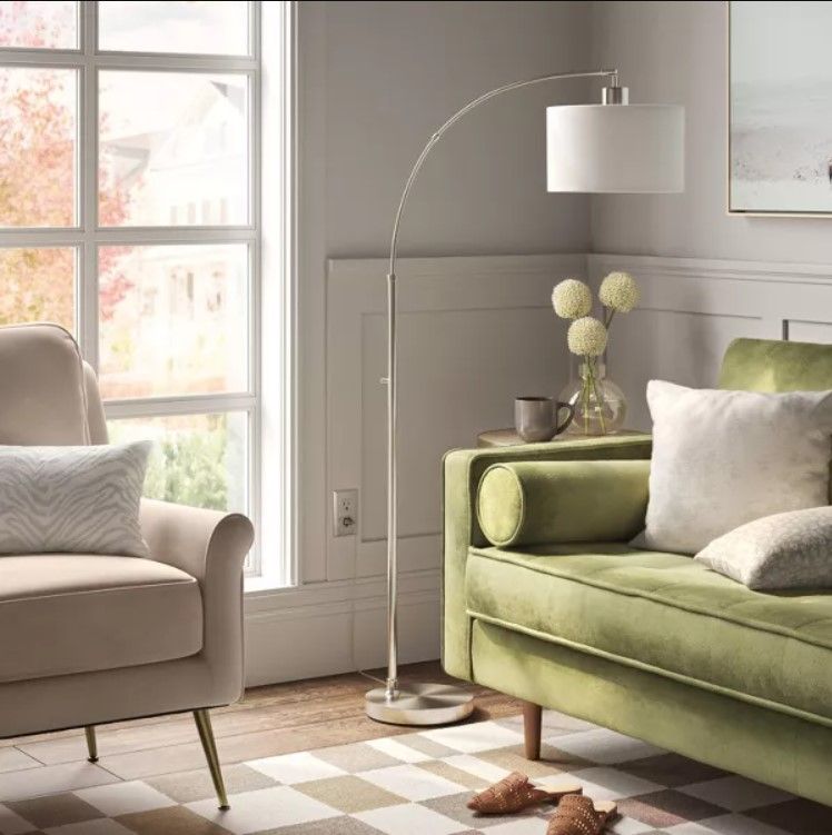 Arc Floor Lamp Silver thumbnail 2