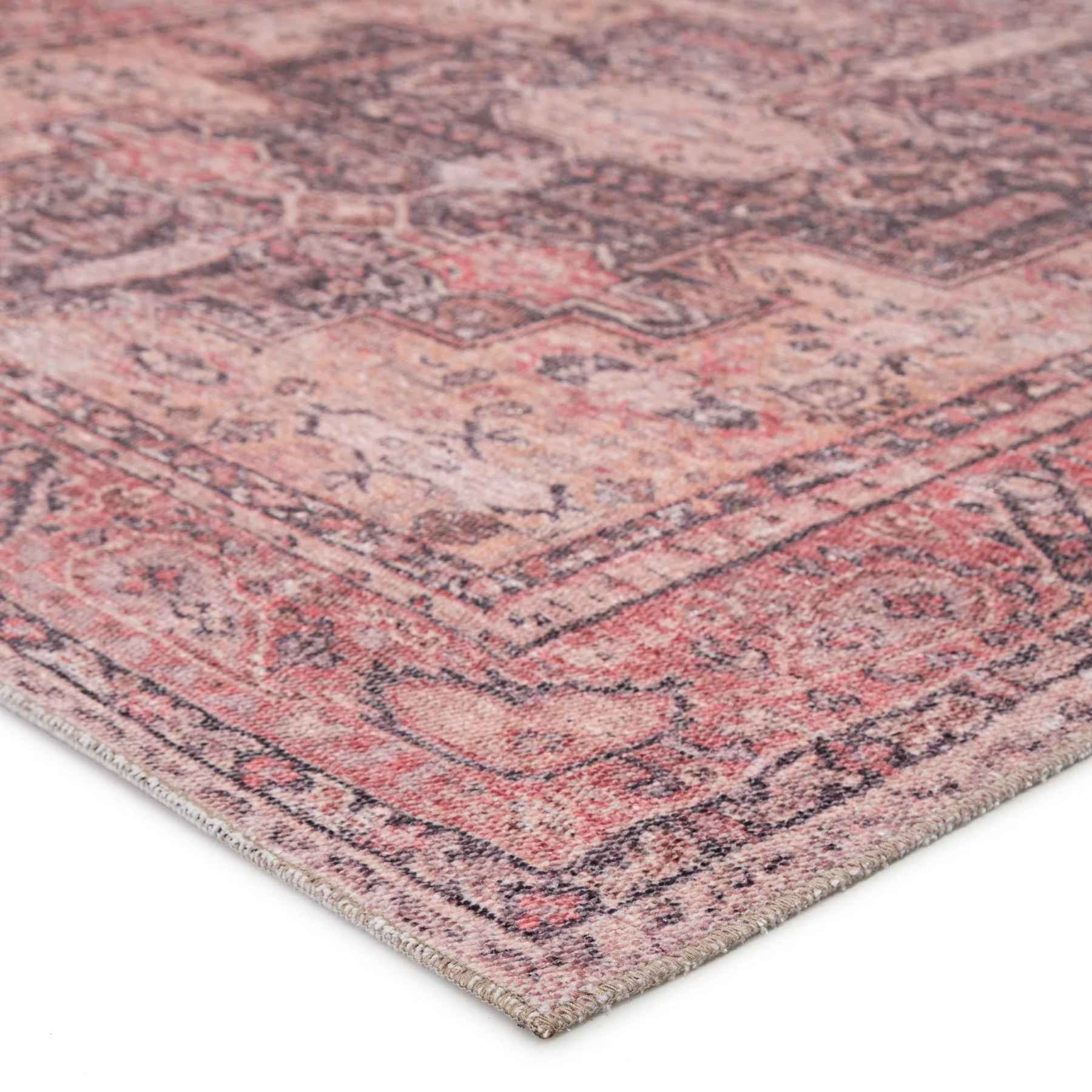Cosima Medallion Pink and Dark Purple Rug-9'x12' thumbnail 3