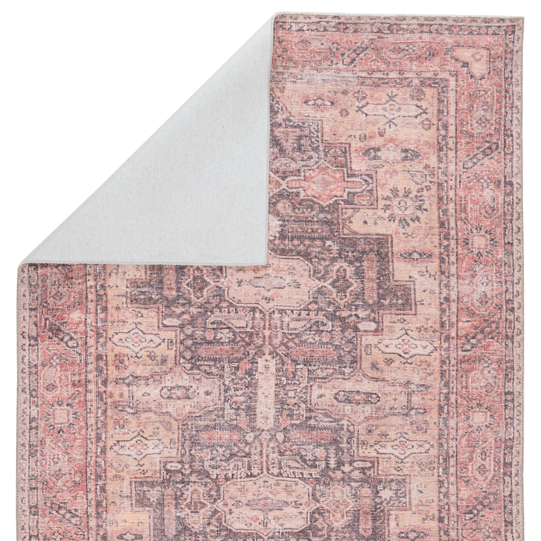 Cosima Medallion Pink and Dark Purple Rug-9'x12' thumbnail 4