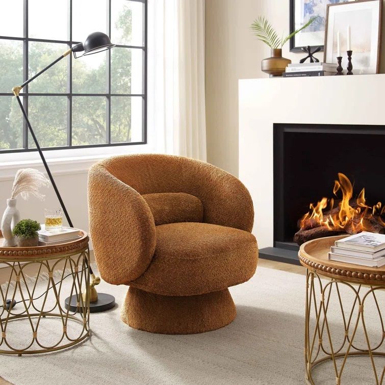 Saboor Modern Style Swivel Accent Chair thumbnail 2