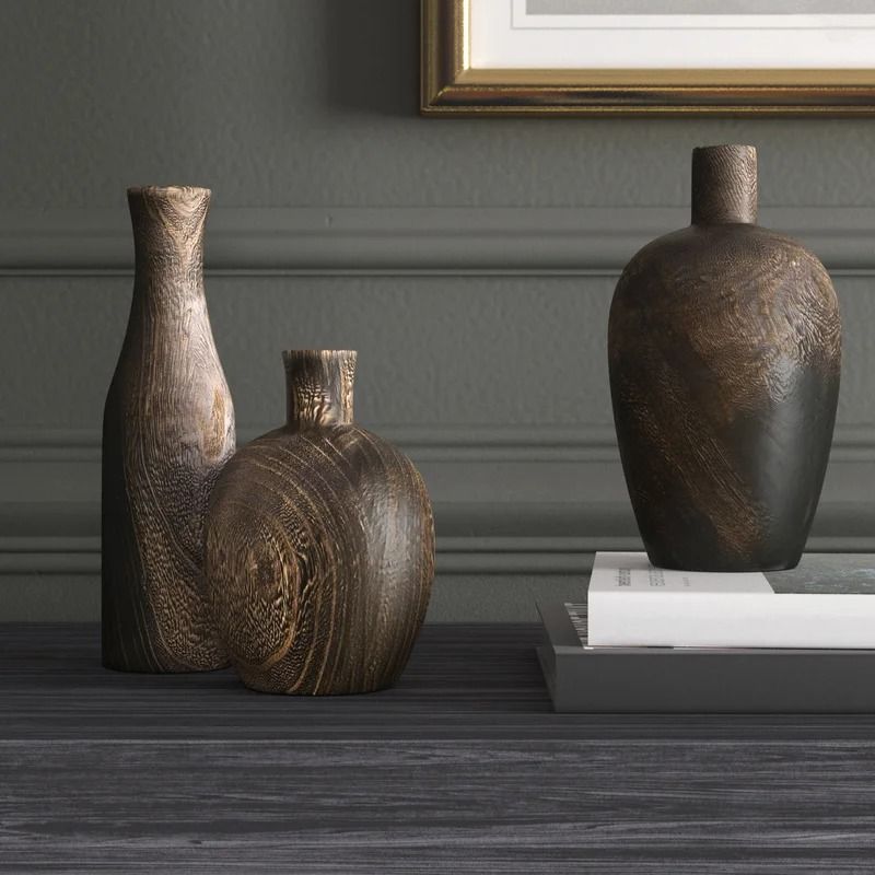 Karina Wood Table Vase Medium thumbnail 2