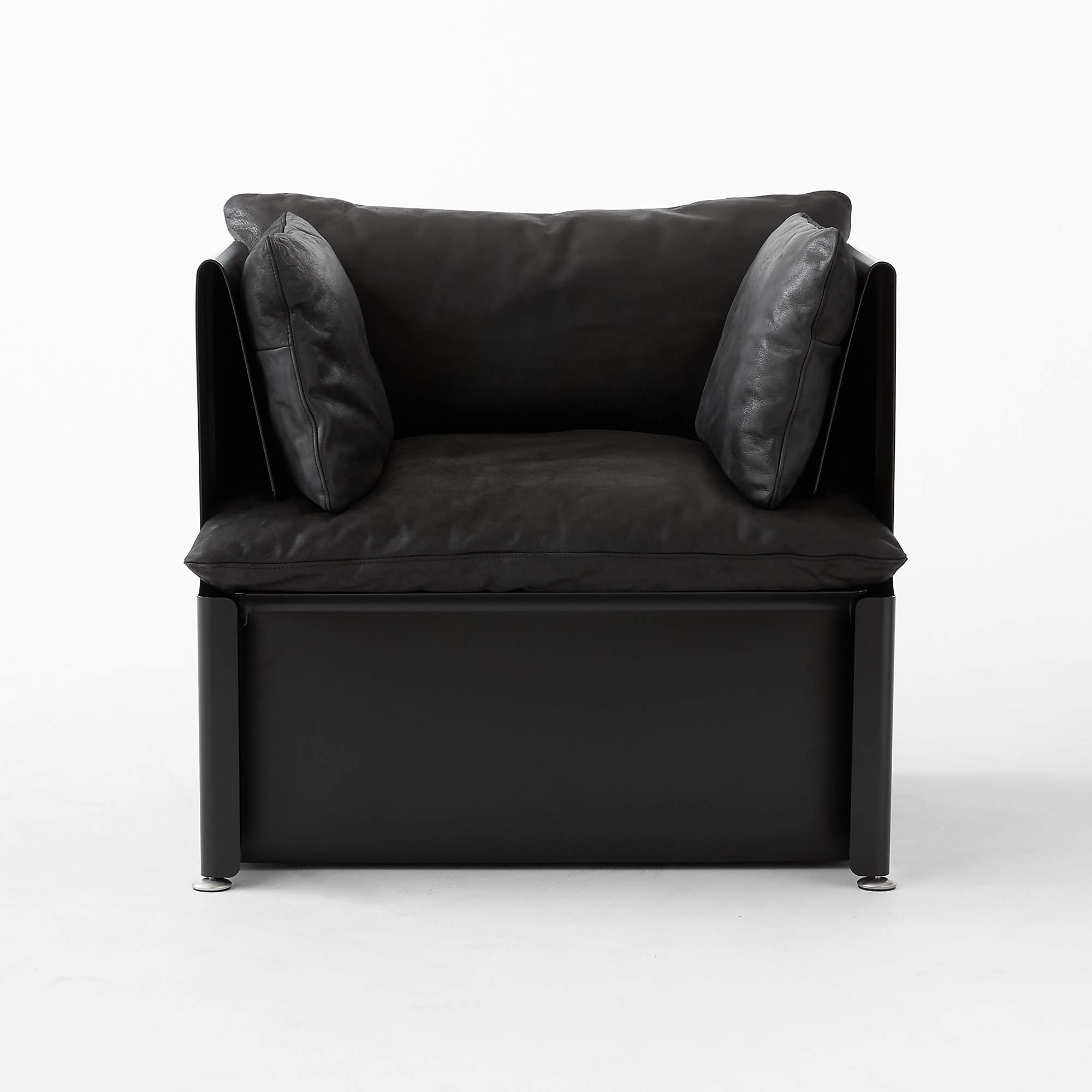 Tol Black Leather Chair thumbnail 3