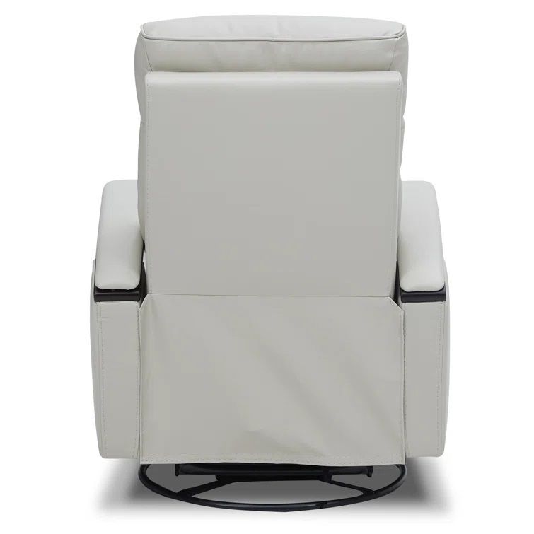 Elvina Genuine Leather Swivel Power Recliner thumbnail 5