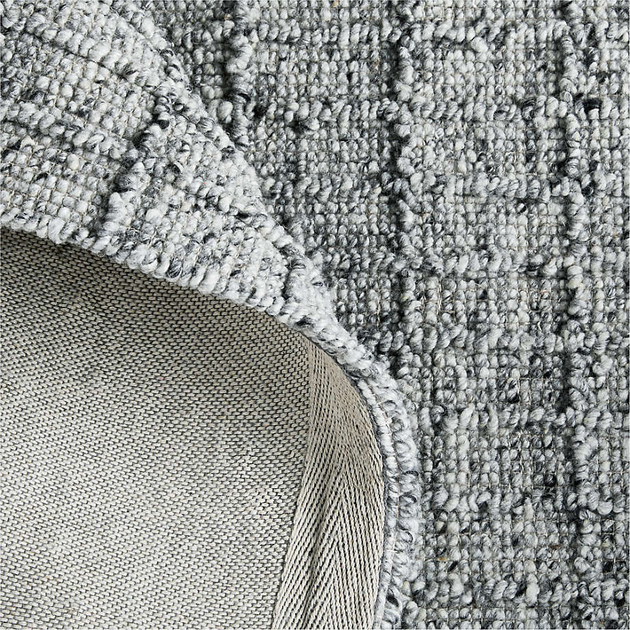 Arles Wool Raised Pattern Grey Area Rug thumbnail 3