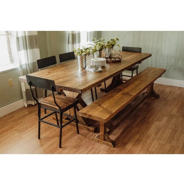 Clocher Solid Wood Dining Table thumbnail 2