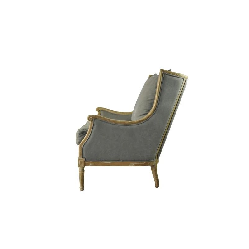 Warren Upholstered Club Chair with Ottoman thumbnail 3