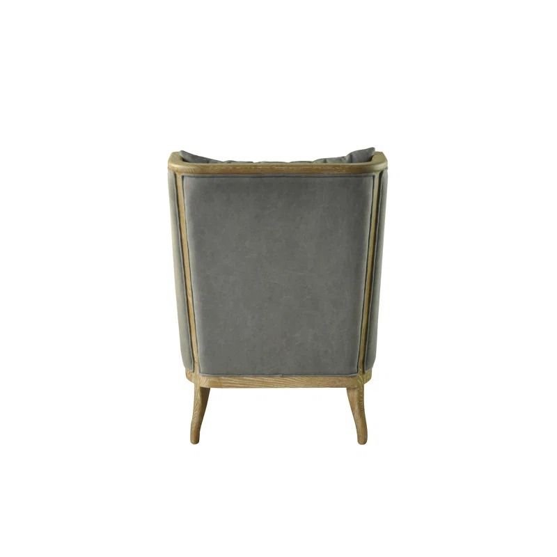 Warren Upholstered Club Chair with Ottoman thumbnail 4
