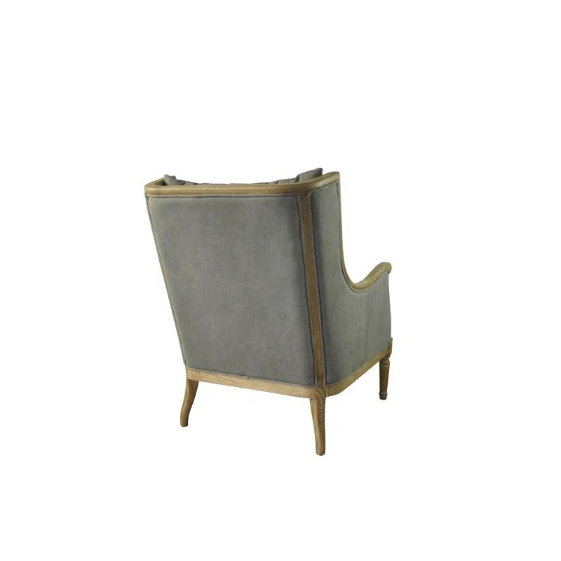 Warren Upholstered Club Chair with Ottoman thumbnail 5