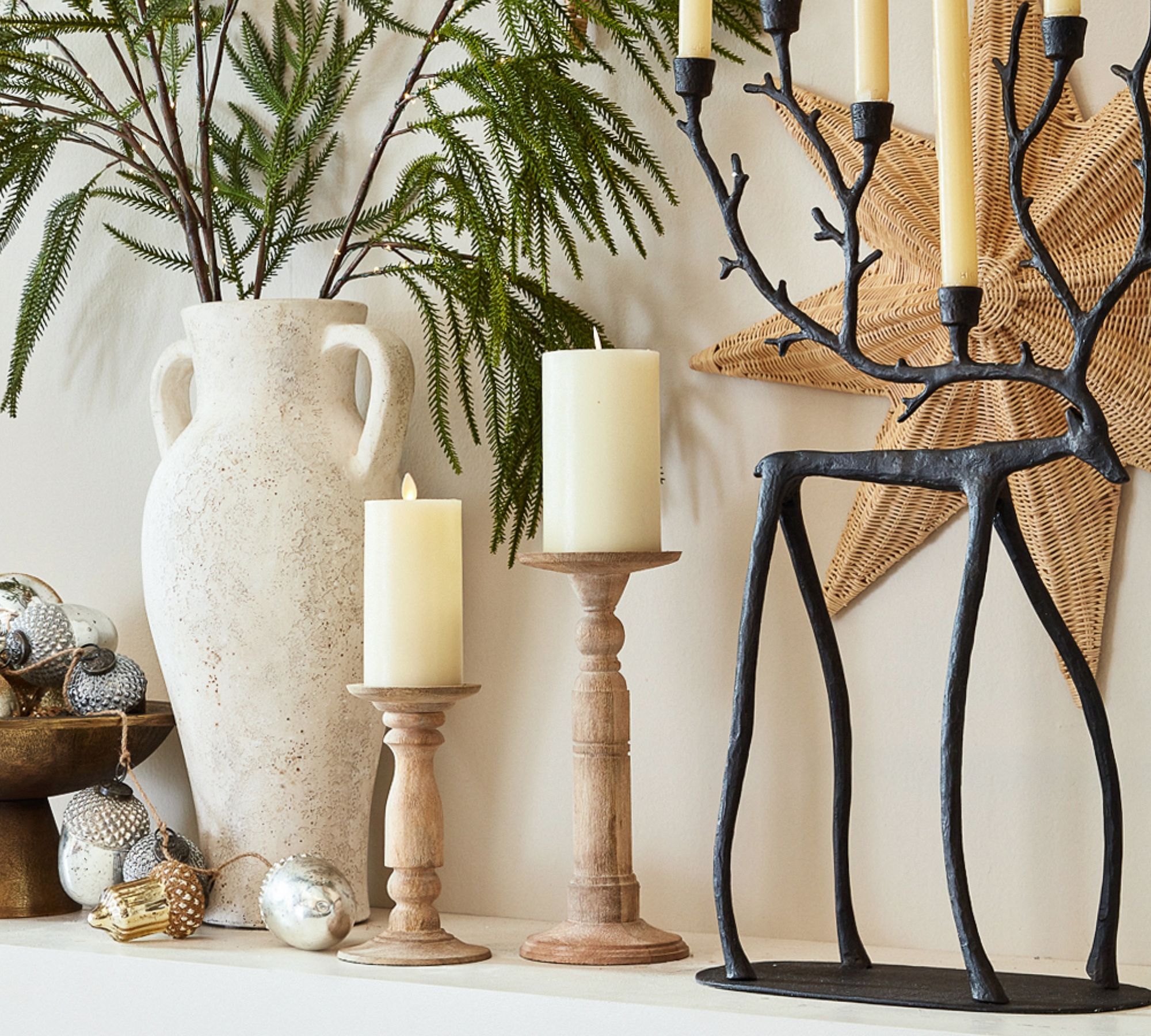 Kadence Turned Wood Pillar Holder_large thumbnail 3
