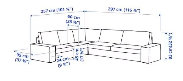 KIVIK Sectional 5 seat corner thumbnail 3