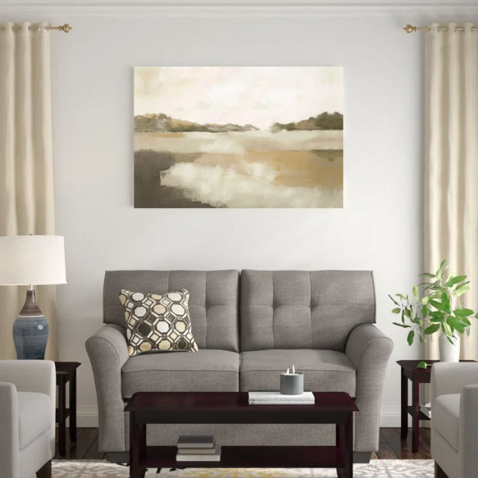 Sepia Landscape On Canvas Painting thumbnail 2