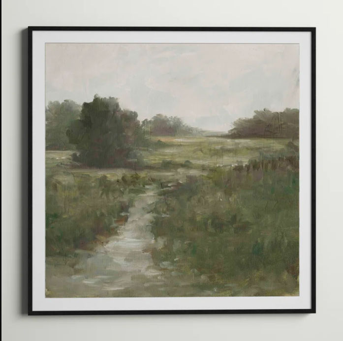 Tranquil Fen I Framed On Paper by Ethan Harper Painting thumbnail 2