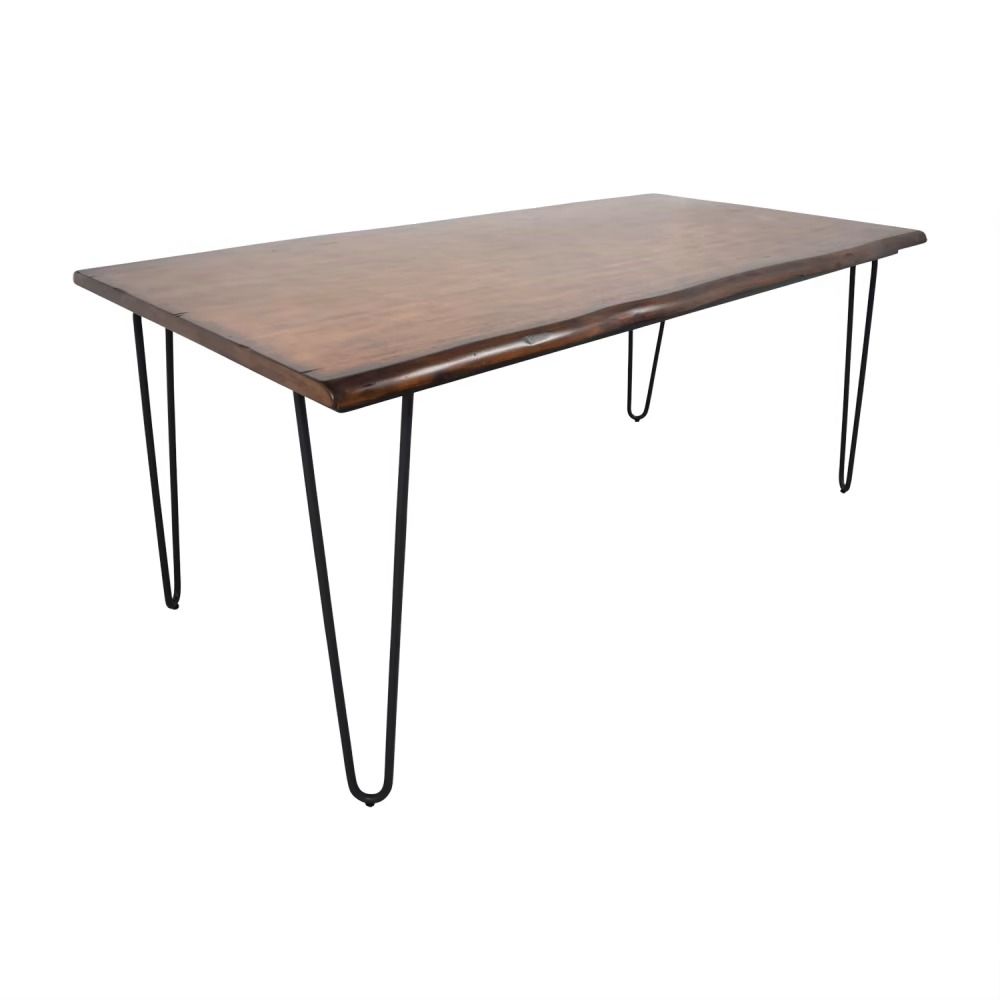 World Market Wood Flynn Hairpin Dining Table thumbnail 4