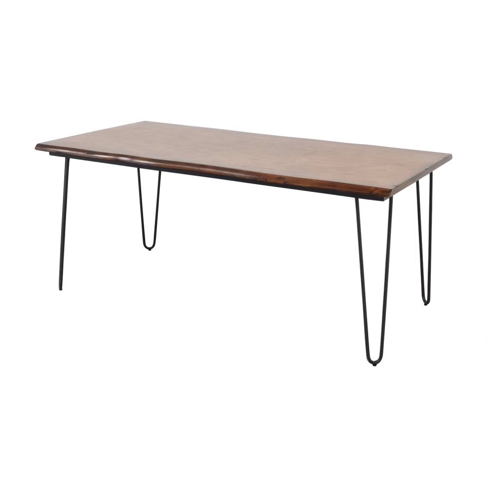 World Market Wood Flynn Hairpin Dining Table thumbnail 5