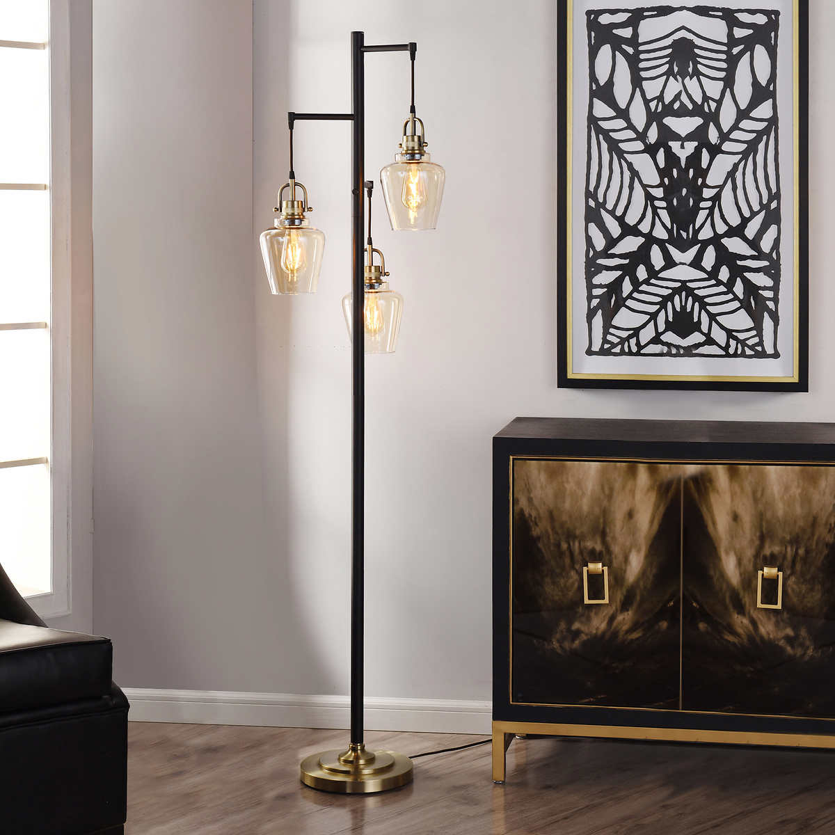 Basia 3 Light Floor Lamp thumbnail 2
