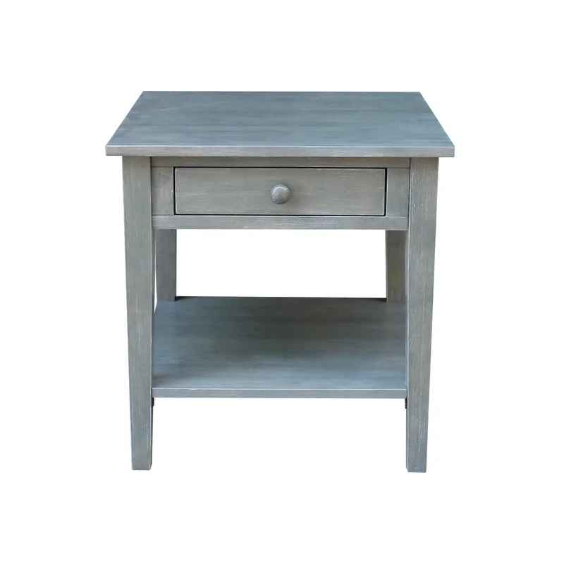Tillar Solid Wood End Table with Storage thumbnail 3