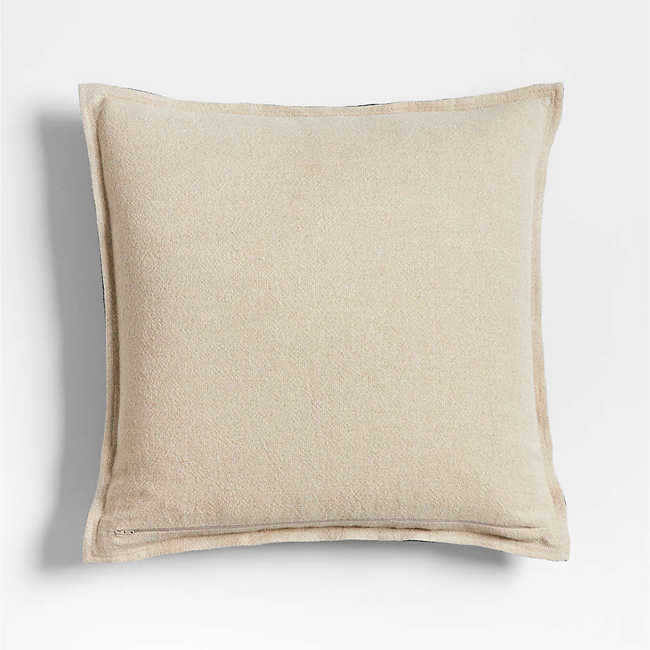 Sea Green Organic Laundered Linen Throw Pillow Cover thumbnail 2