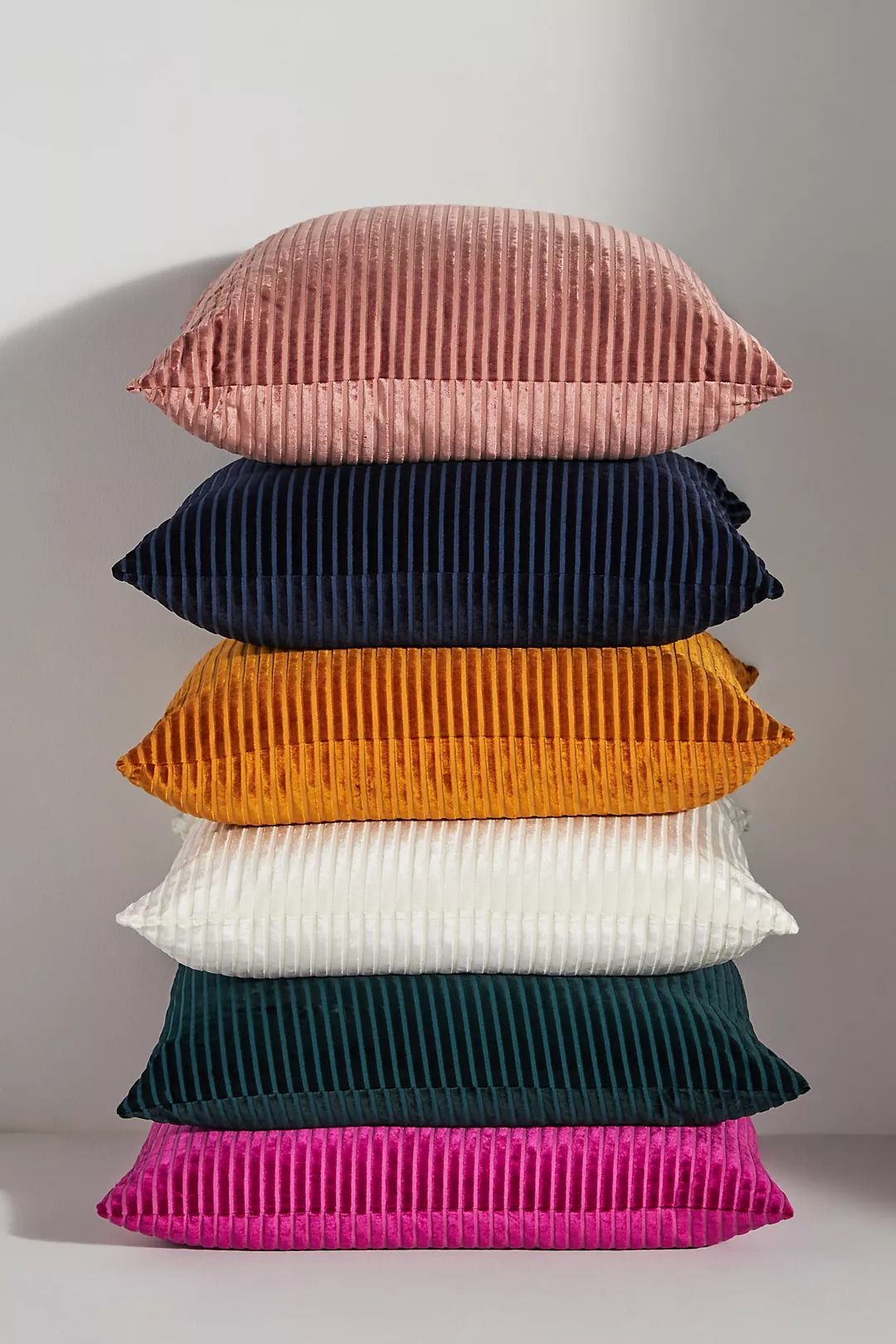 Fiora Ribbed Velvet Pillow thumbnail 2