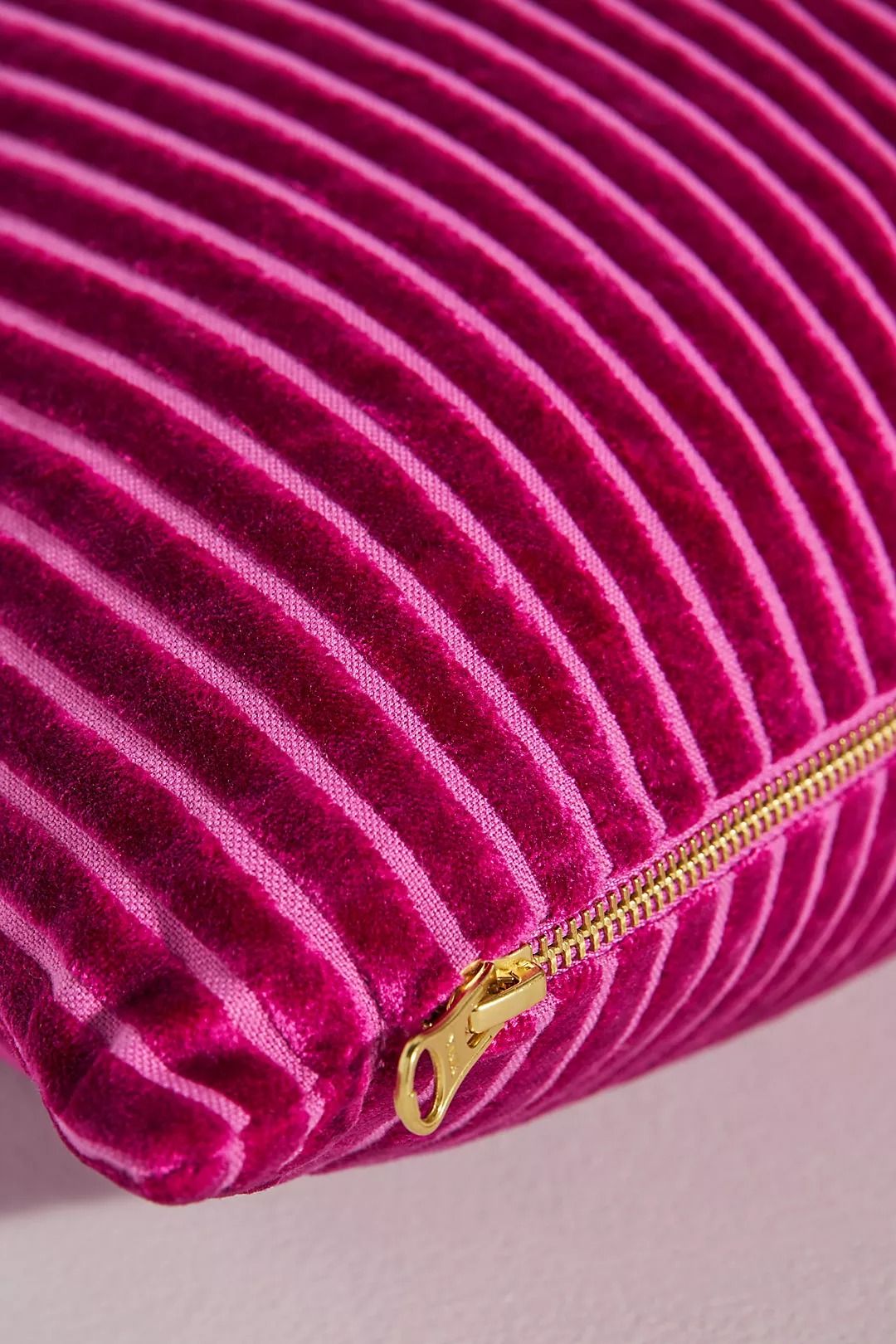 Fiora Ribbed Velvet Pillow thumbnail 3