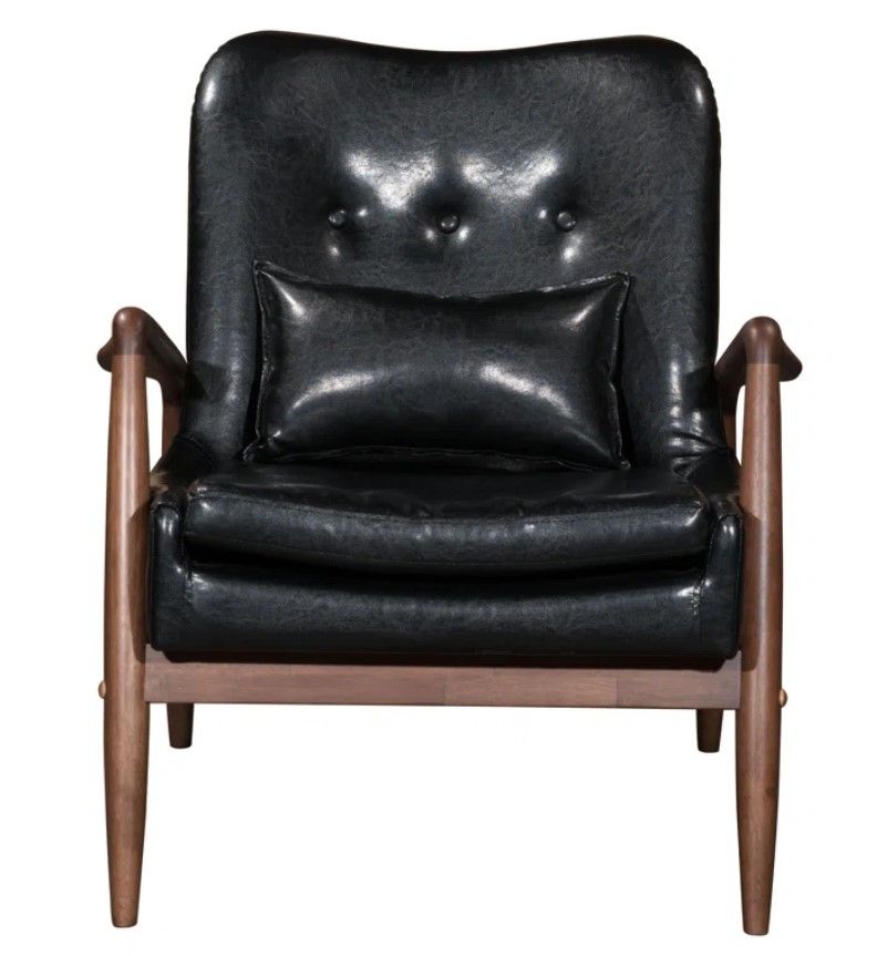 Austynn Faux Leather Accent Chair thumbnail 4