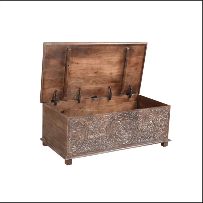 Ivaan Solid Wood Accent Trunk thumbnail 2