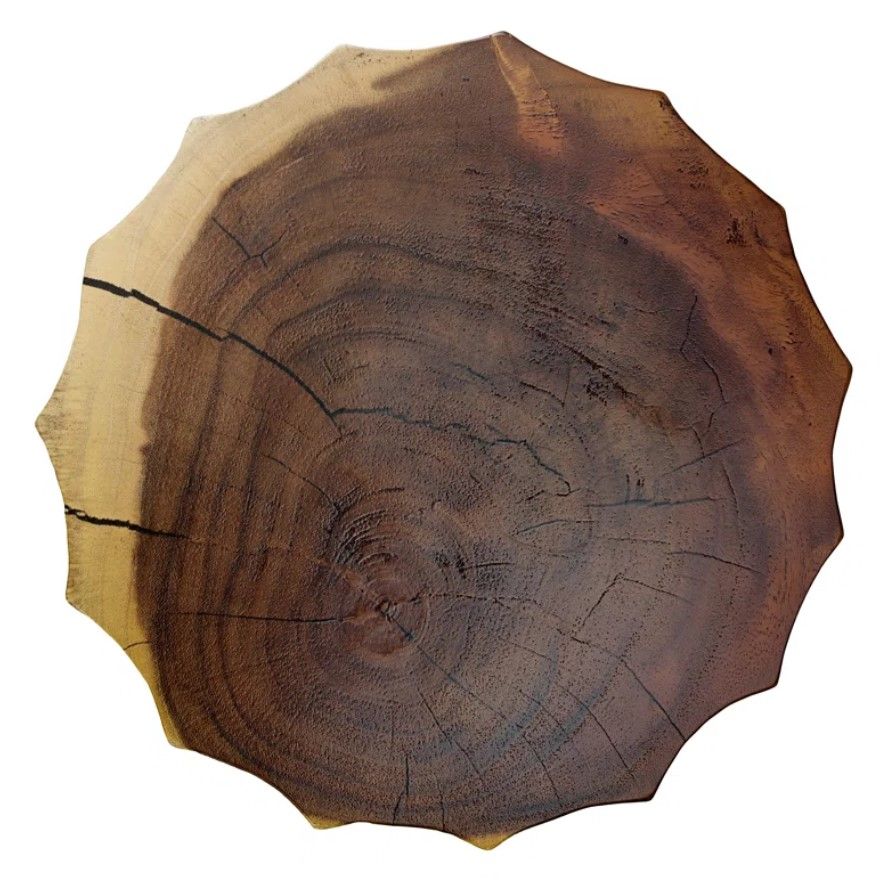 Solid Wood Drum End Table thumbnail 3