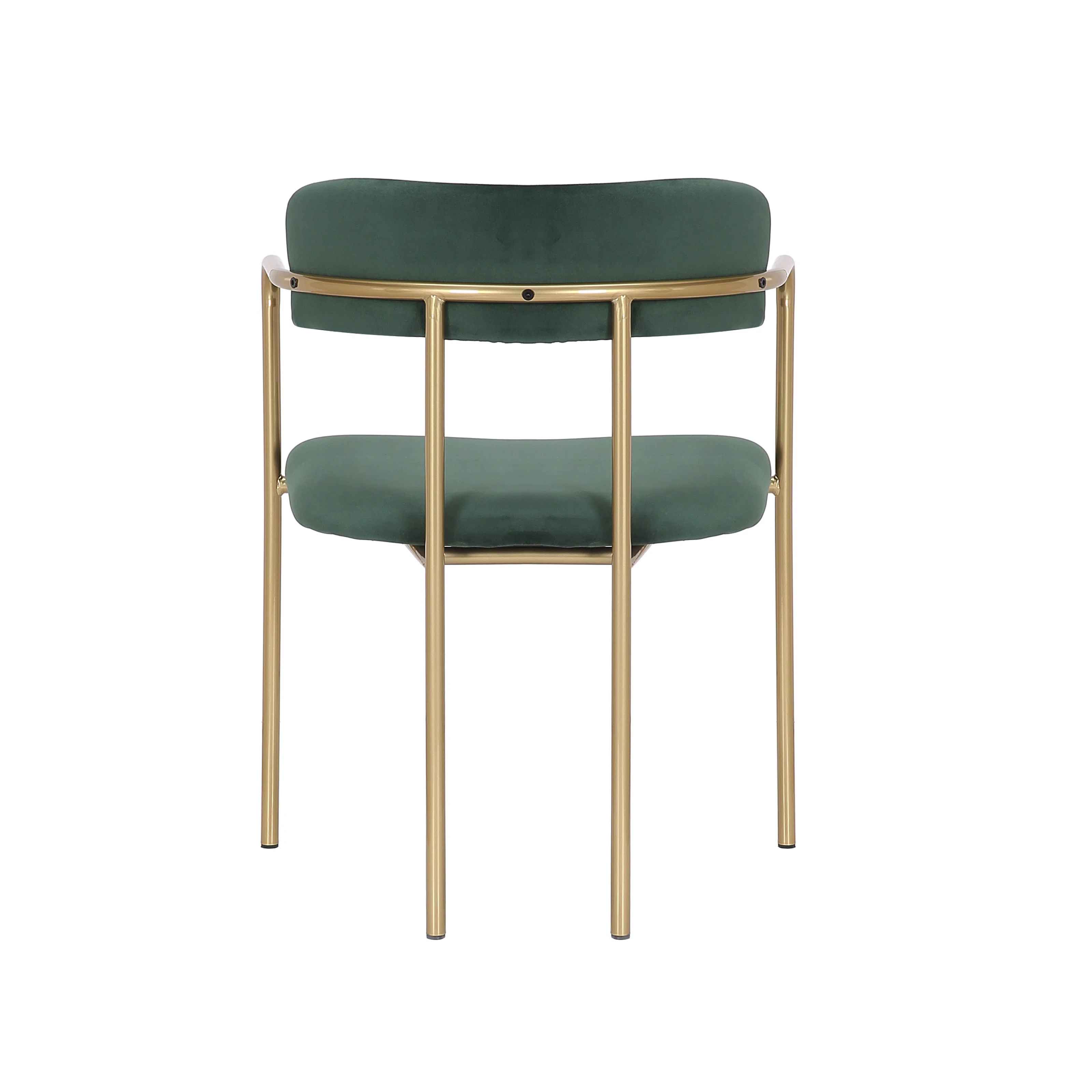 Chestertown Velvet Solid Back Arm Chair-Set of 2 thumbnail 6
