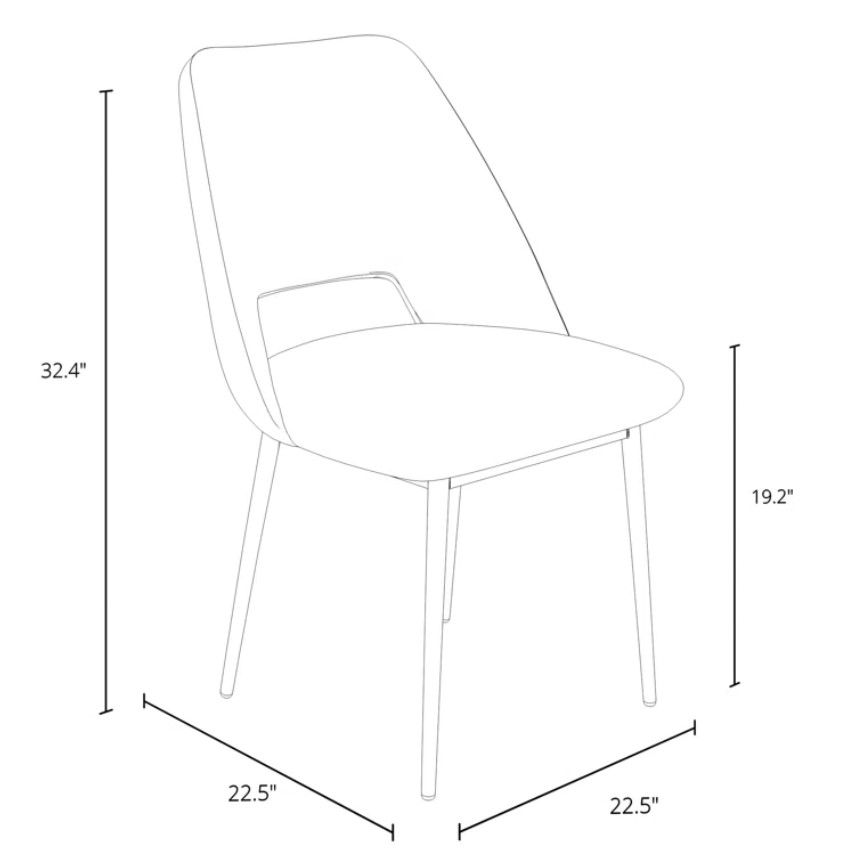 Valdez Boucle Dining Chair (Set of 2) thumbnail 7