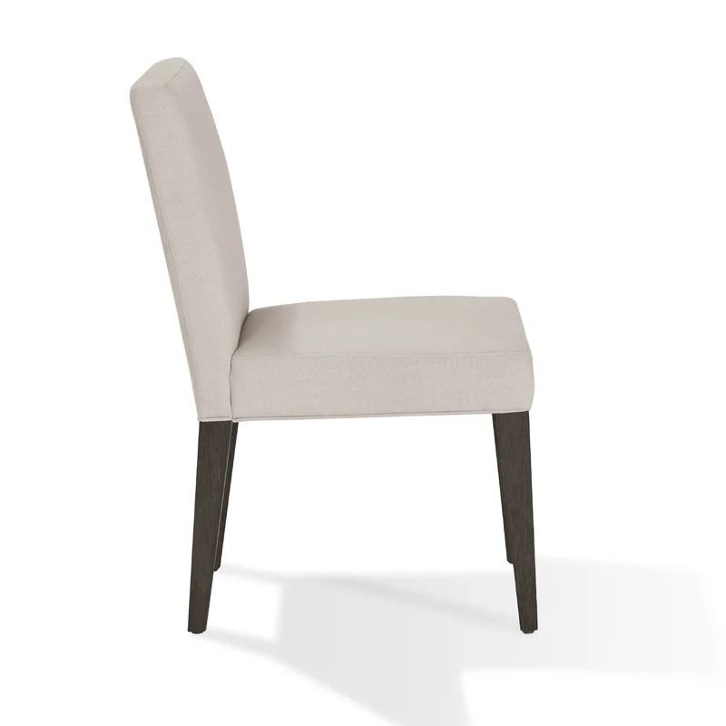 Meria Linen Blend Solid Back Parsons Chair thumbnail 3