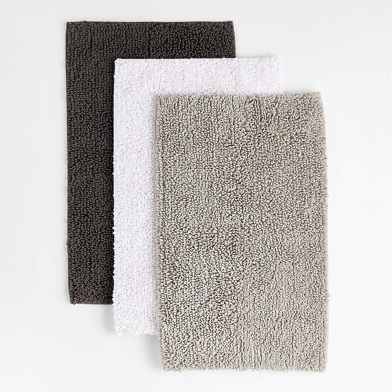 Loop Organic Cotton Silver Bath Mat thumbnail 3