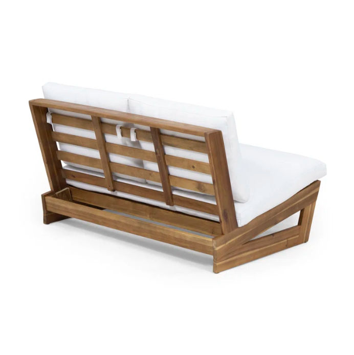 Louise 3 Person Outdoor Seating Group Loveseat thumbnail 2