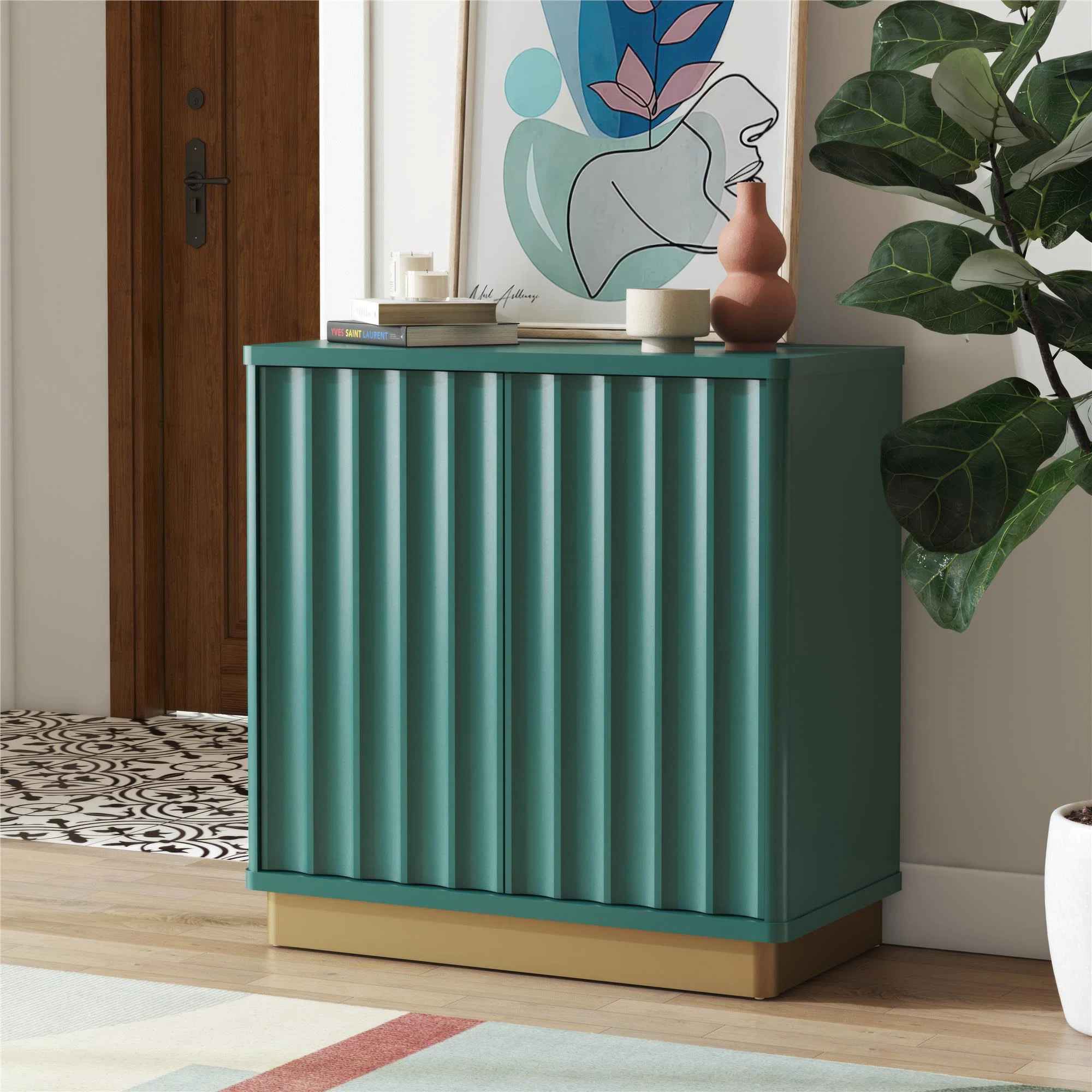 Rene Scalloped Accent Cabinet thumbnail 2