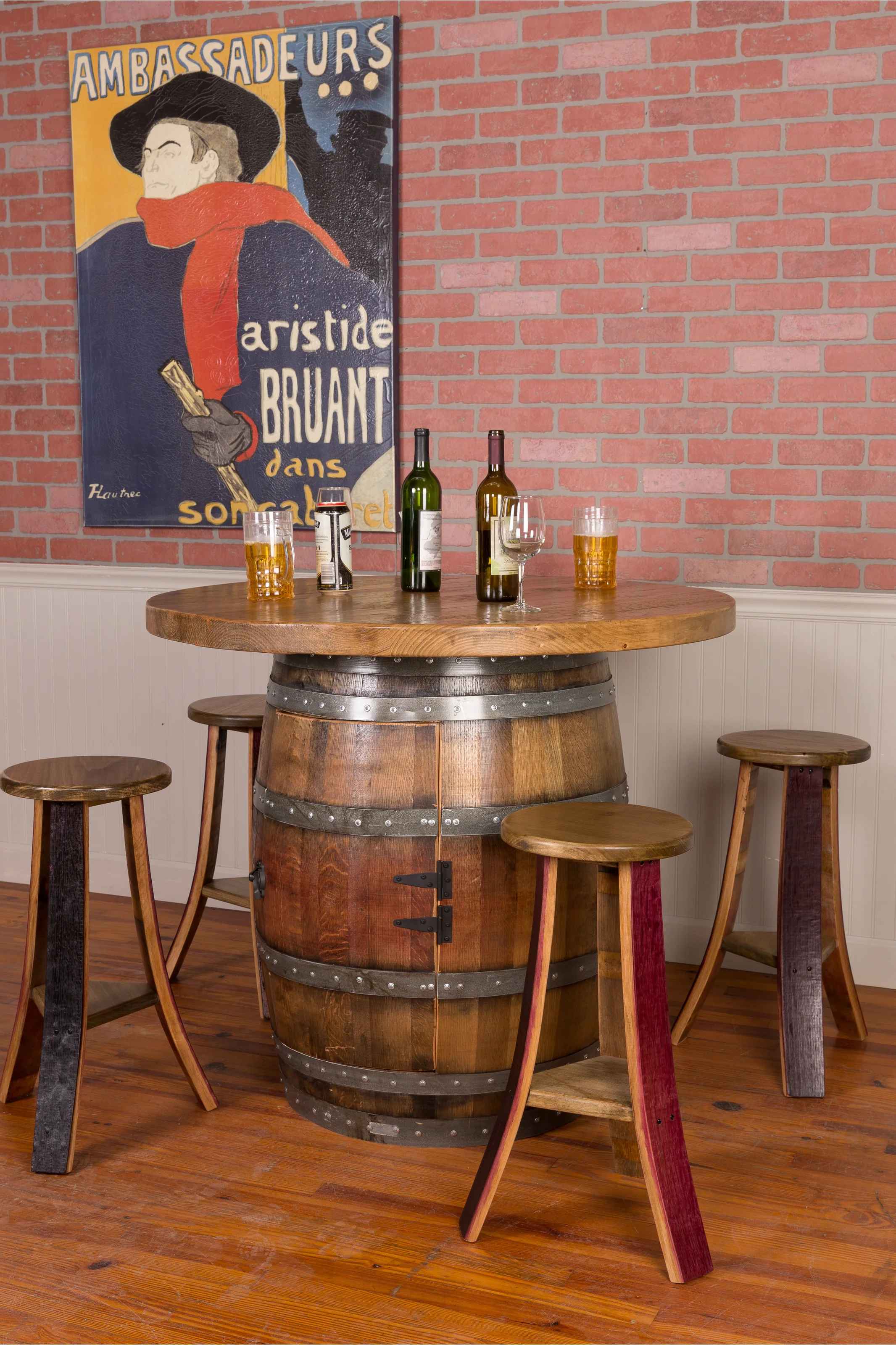 5 Piece Oak Pedestal Dining Set thumbnail 6