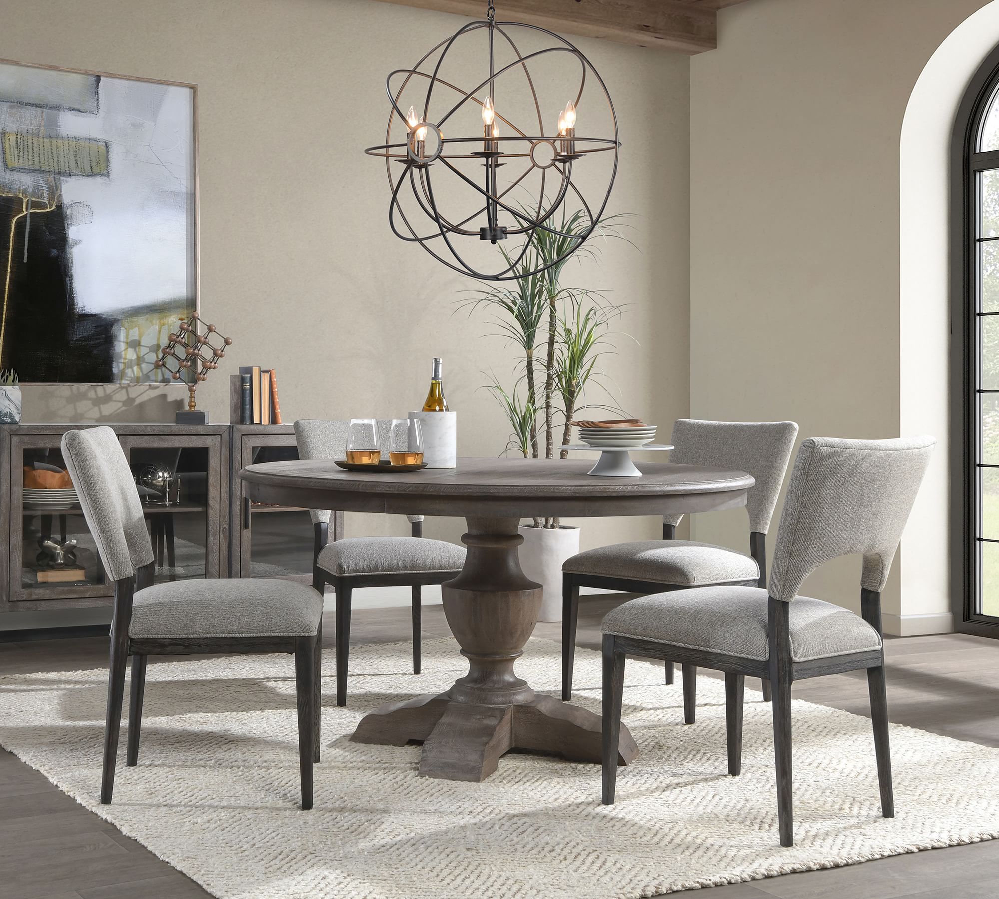Irondale Round Pedestal Dining Table thumbnail 2