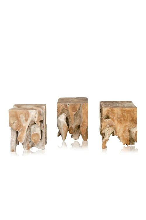 Teak Cube Table thumbnail 3