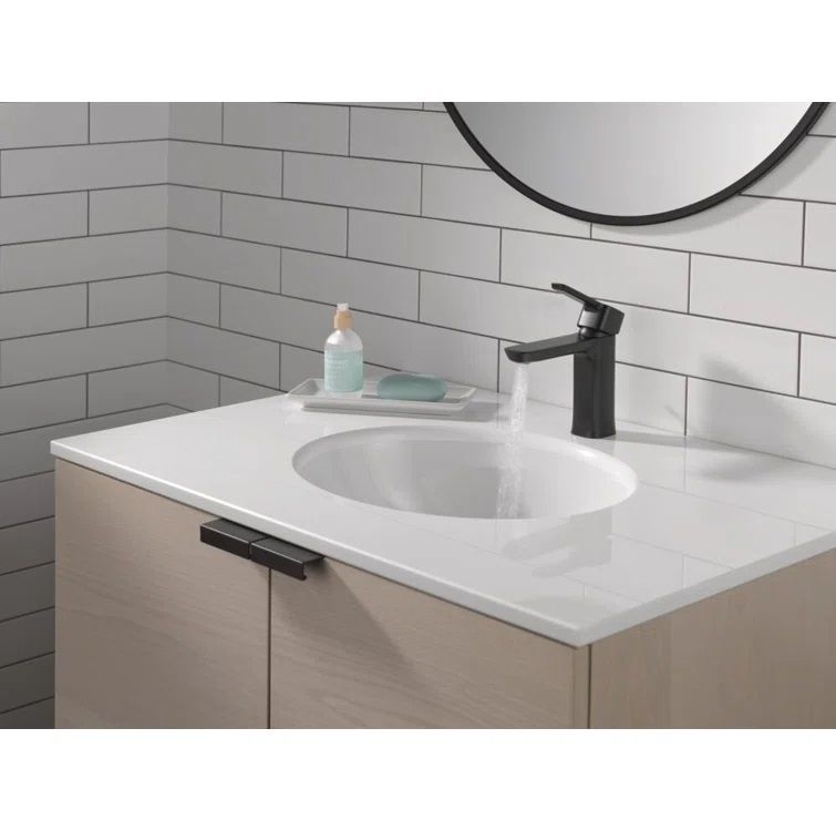 581LF-BLGPM-PP Modern Single Hole Bathroom Faucet thumbnail 2