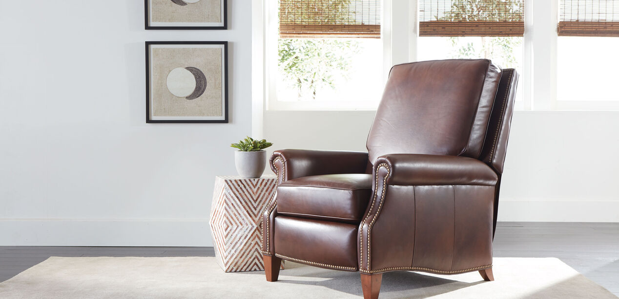 Colburn Leather Recliner thumbnail 3