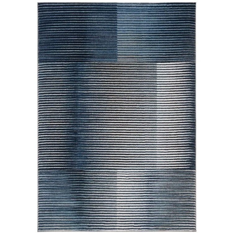 Woodbranch Machine Woven Performance Navy Rug thumbnail 2