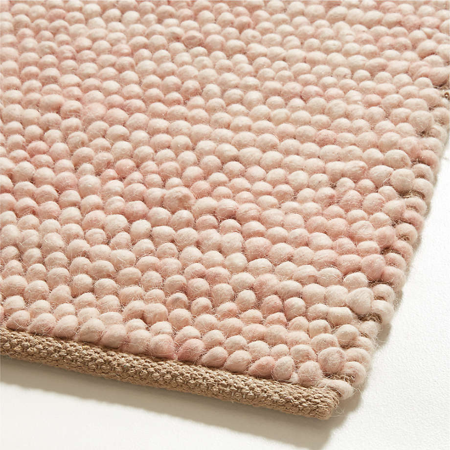 Orlian Wool Elegant Pink Kids Area Rug 6x9 thumbnail 2