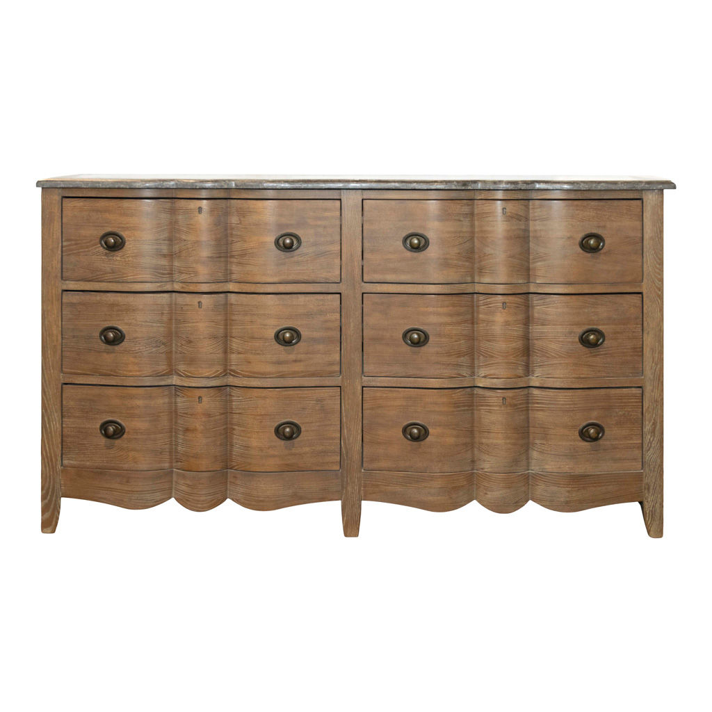ARHAUS Belmont 6 Drawer Dresser with Stone Top thumbnail 2