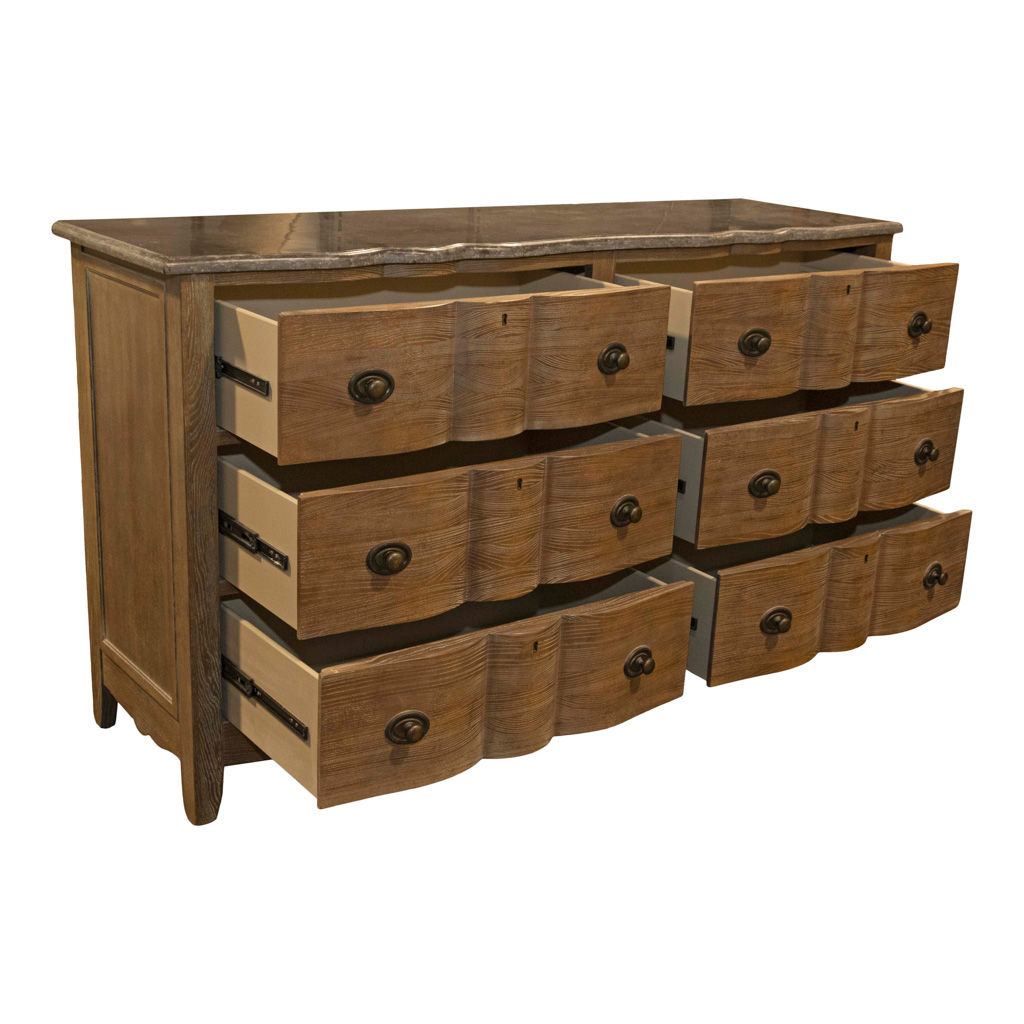 ARHAUS Belmont 6 Drawer Dresser with Stone Top thumbnail 3