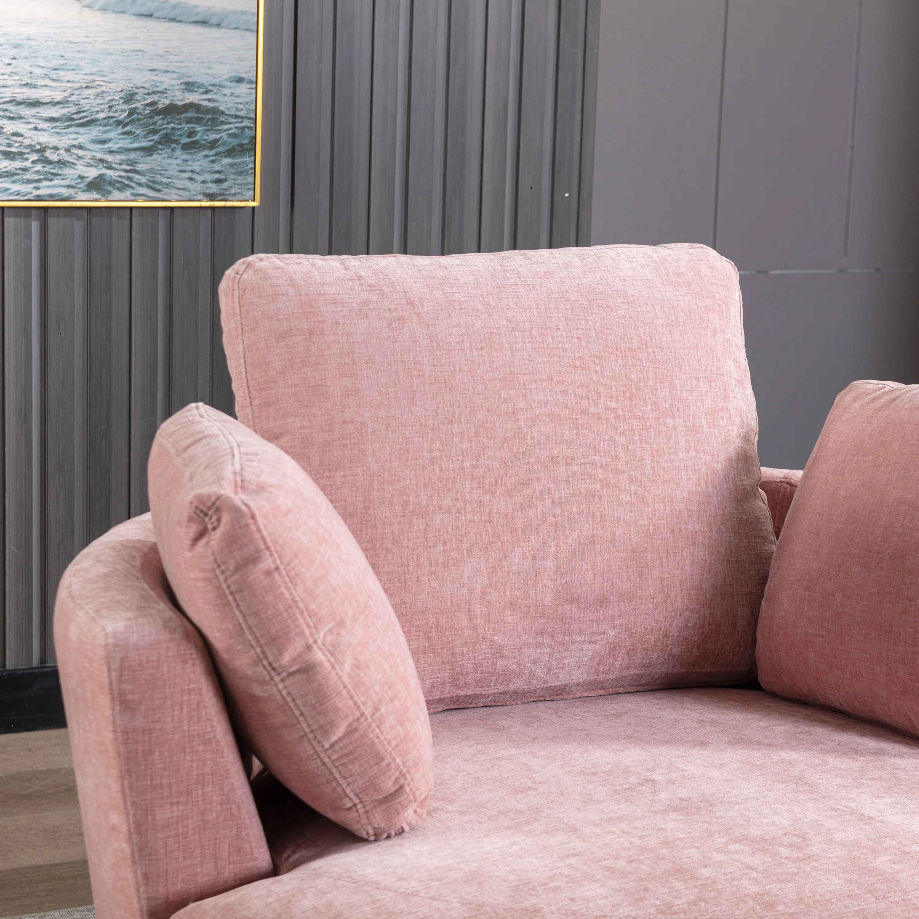 Achorn Polyester Recessed Arm Swivel Barrel Chair thumbnail 5