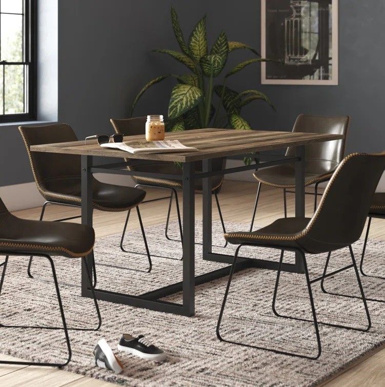 Metal Base Dining Table thumbnail 2