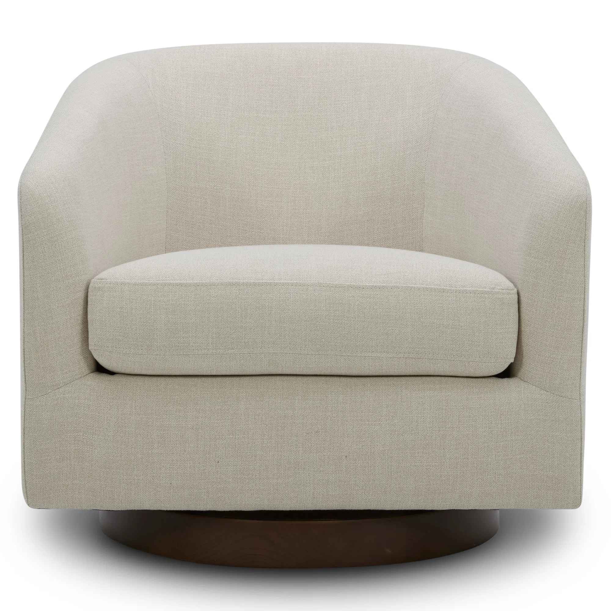 Bennett Upholstered Swivel Barrel Chair thumbnail 3