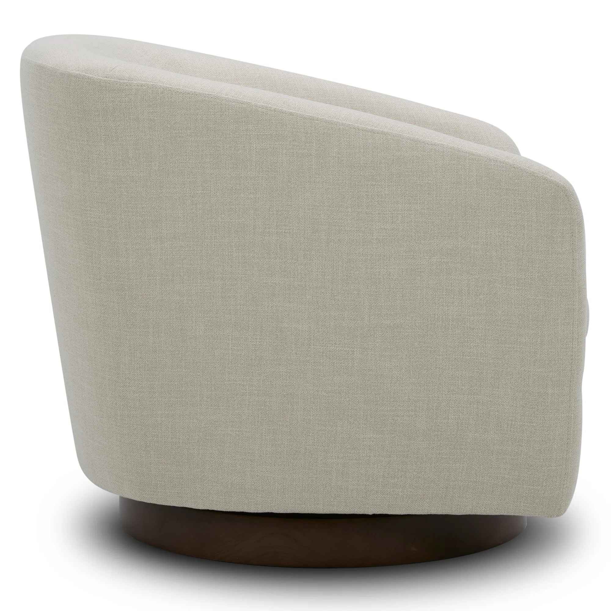 Bennett Upholstered Swivel Barrel Chair thumbnail 4