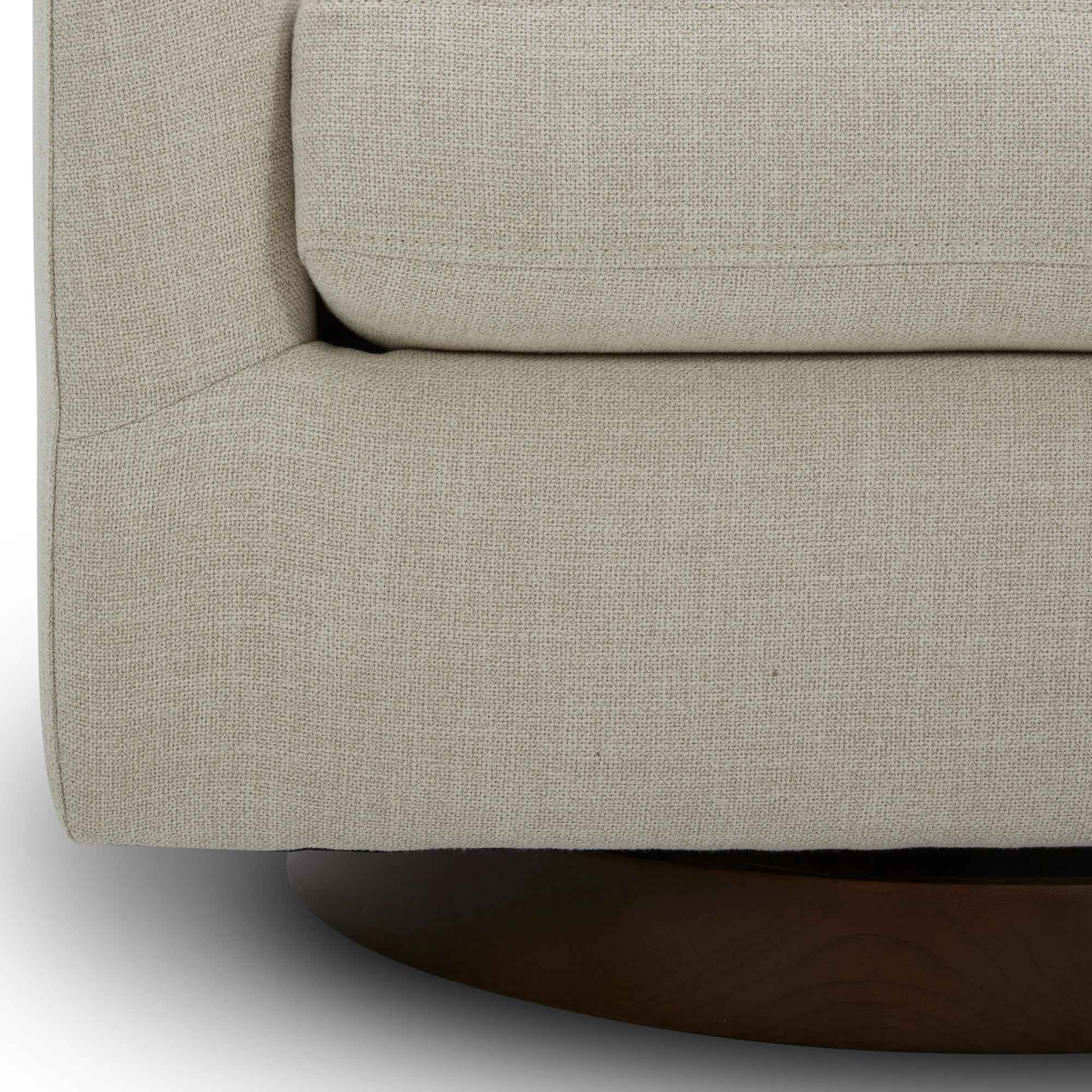 Bennett Upholstered Swivel Barrel Chair thumbnail 6