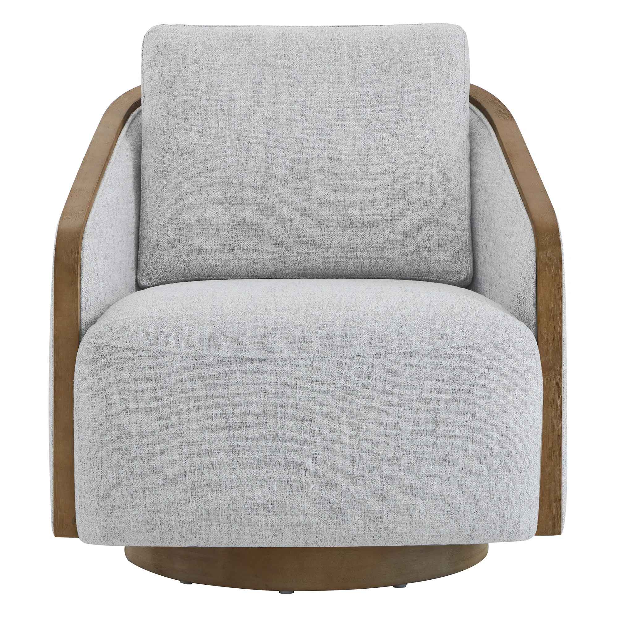 Nieve Upholstered Swivel Barrel Chair thumbnail 2