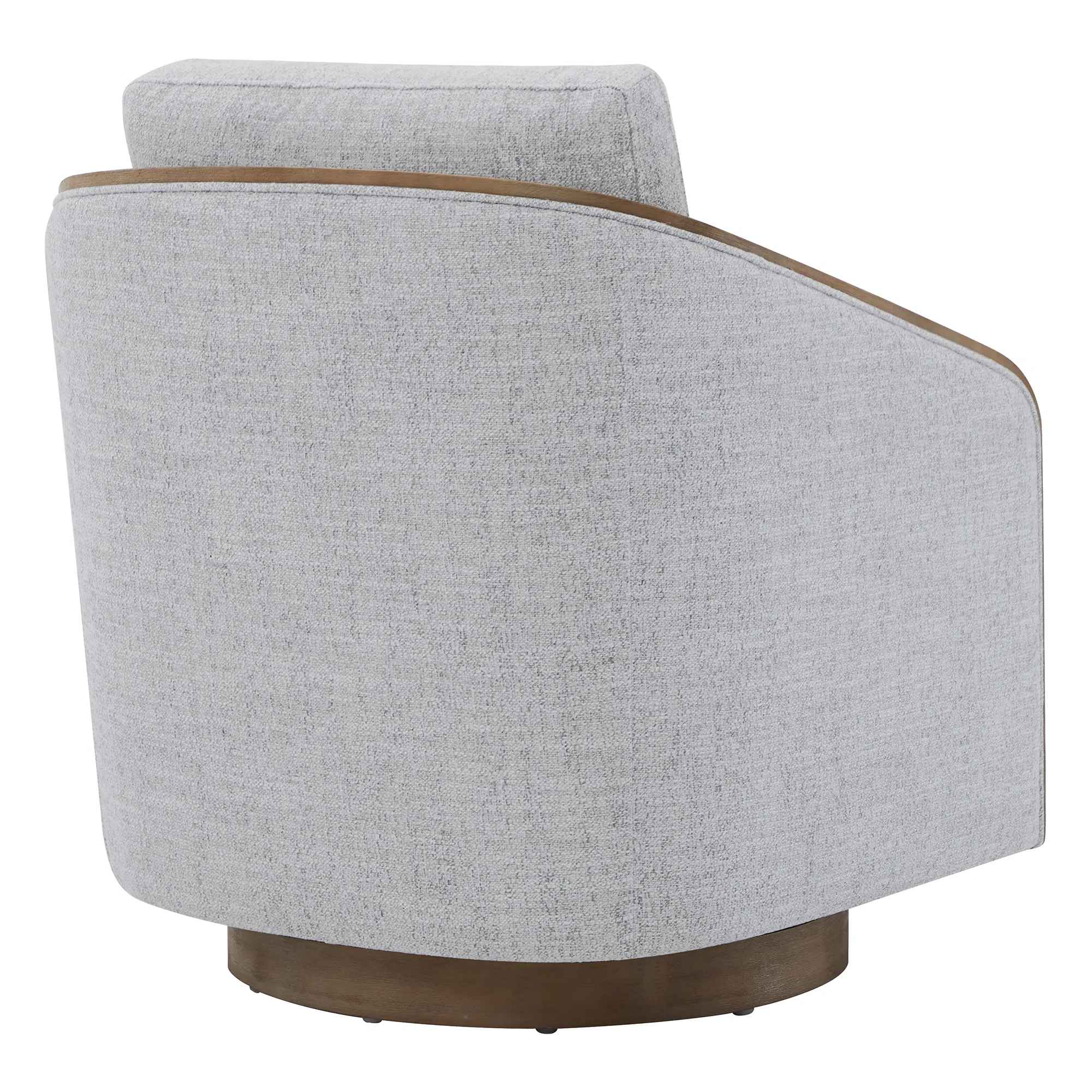 Nieve Upholstered Swivel Barrel Chair thumbnail 4