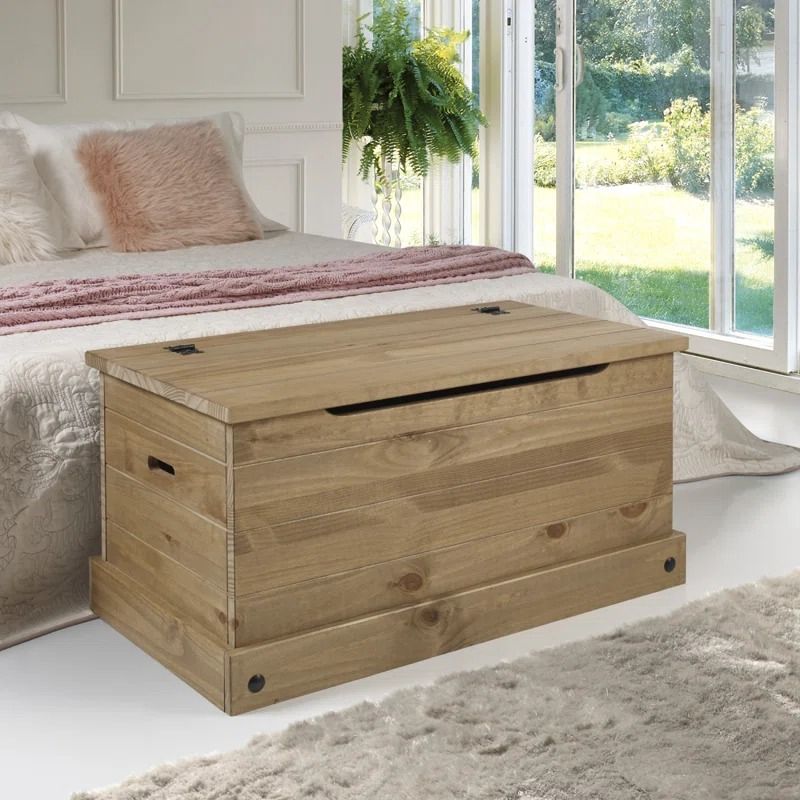 Coppii Solid Wood Blanket Chest thumbnail 2